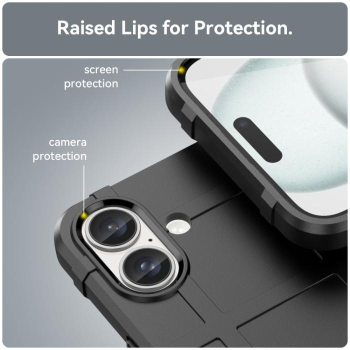 Bild 3,  iPhone 16 Plus Skal Robust Svart - Teknikhallen.se