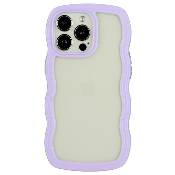 Bild 2,  iPhone 14 Pro Skal Wavy Hybrid Lila - Teknikhallen.se
