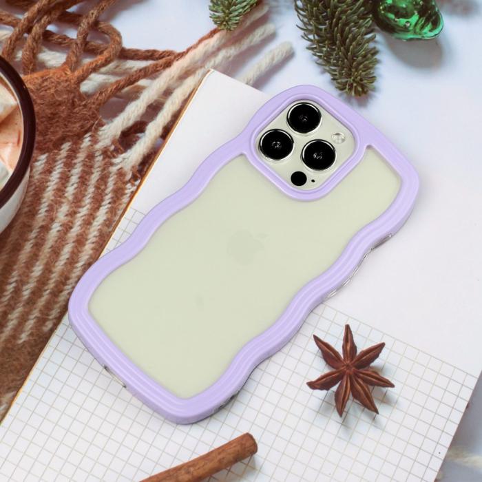 Bild 4,  iPhone 14 Pro Skal Wavy Hybrid Lila - Teknikhallen.se