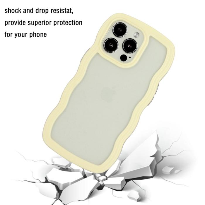 Bild 3,  iPhone 14 Pro Skal Wavy Hybrid Gul - Teknikhallen.se