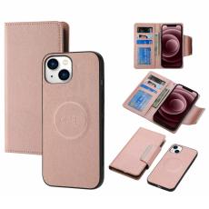  iPhone 15 Plus 2in1 Magnet Fodral Ros&eacute;guld - Teknikhallen.se