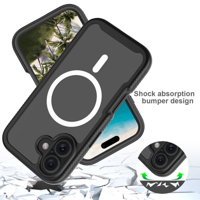 Bild 4,  iPhone 16 Pro Max Skal MagSafe 360 Hybrid Defence Svart - Teknikhallen.se