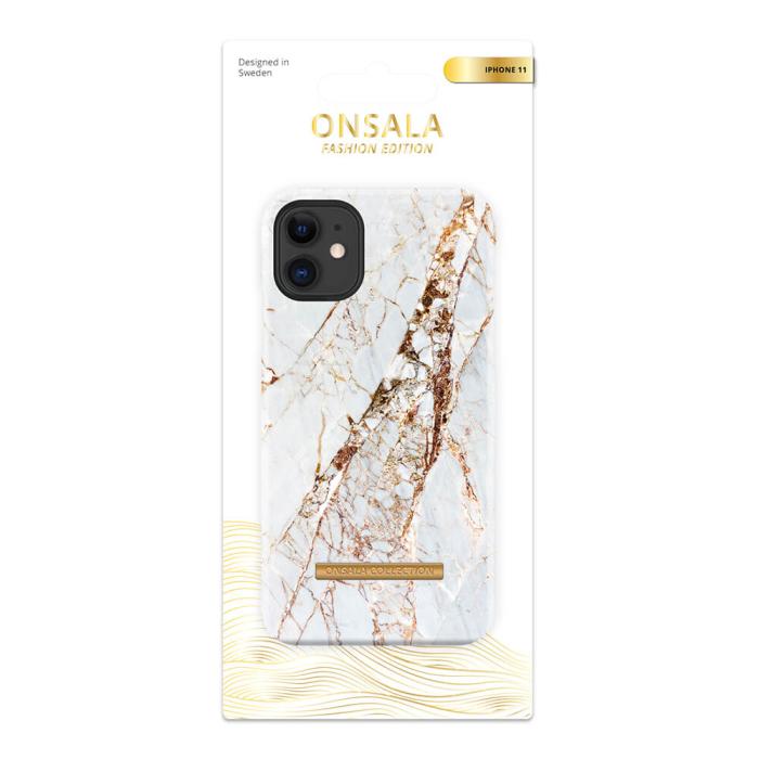 Bild 2, Onsala ONSALA iPhone 11 Mobilskal Soft White Rhino Marble - Teknikhallen.se