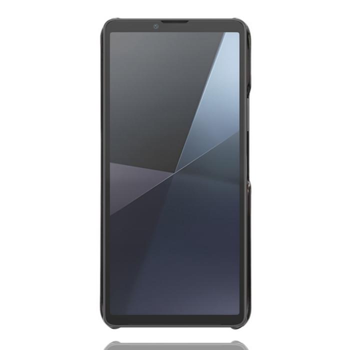 Bild 4,  Sony Xperia 10 VII Läderbelagt Skal Med Kortfack Svart - Teknikhallen.se