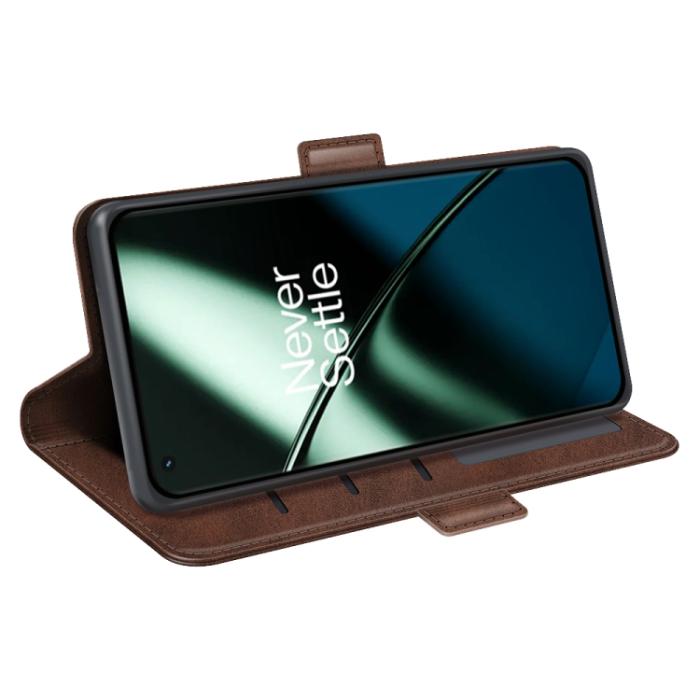 Bild 5,  OnePlus 11 5G Fodral Magnetisk Stängning Brun - Teknikhallen.se