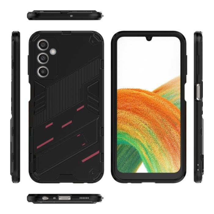 Bild 2,  Samsung Galaxy A24 5G Skal Hybrid Kickstand Svart - Teknikhallen.se