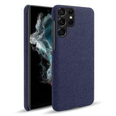 KSQ KSQ Samsung Galaxy S23 Ultra Skal Tygbelagt Bl&aring; - Teknikhallen.se