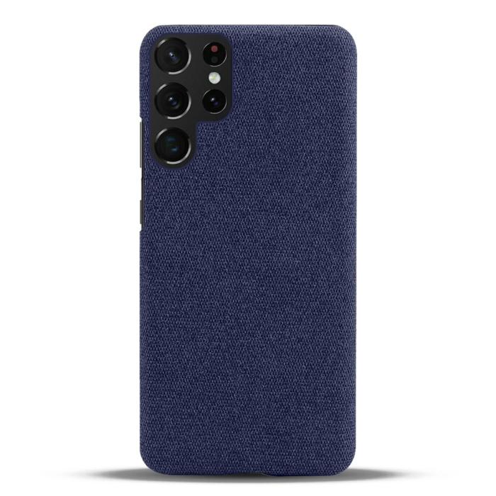 Bild 3, KSQ KSQ Samsung Galaxy S23 Ultra Skal Tygbelagt Blå - Teknikhallen.se