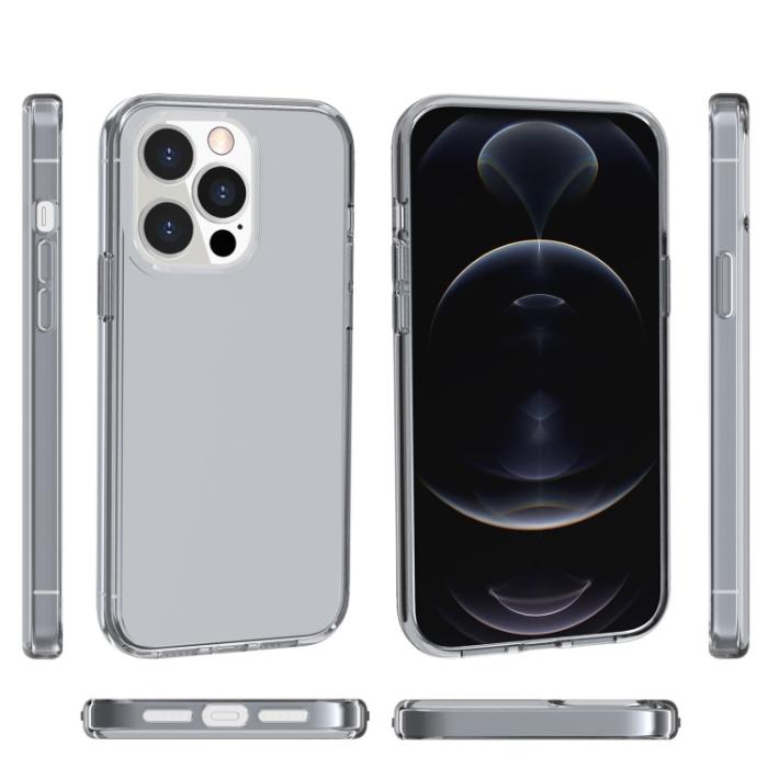 Bild 2,  iPhone 14 Pro Max Skal Shockproof Semi Transparent Grå - Teknikhallen.se