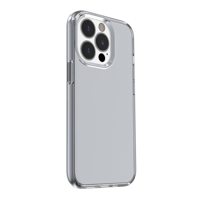 Bild 3,  iPhone 14 Pro Max Skal Shockproof Semi Transparent Grå - Teknikhallen.se