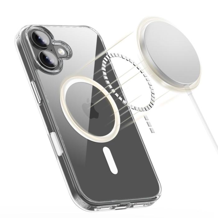 Bild 3, Tech-Protect Tech-Protect iPhone 17 Skal MagSafe FlexAir Hybrid Clear - Teknikhallen.se