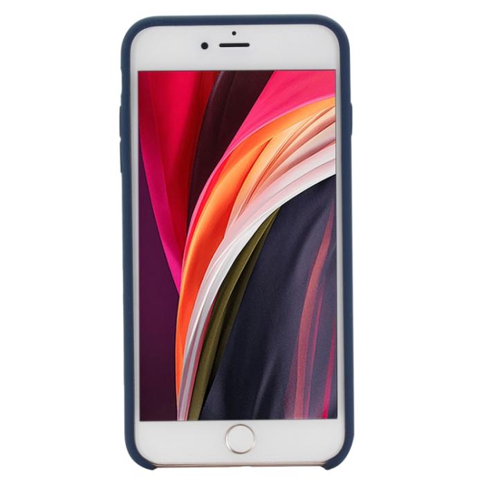 Bild 3,  iPhone 7/8/SE Skal Liquid Silikon Mörk Blå - Teknikhallen.se