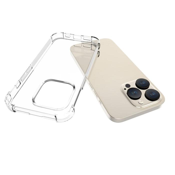 Bild 3,  iPhone 15 Pro Skal Shockproof TPU Transparent - Teknikhallen.se