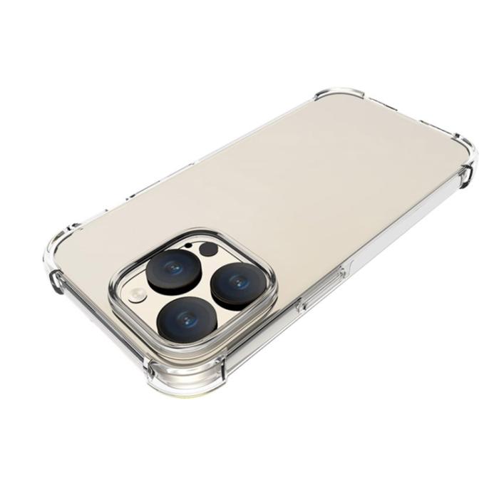 Bild 4,  iPhone 15 Pro Skal Shockproof TPU Transparent - Teknikhallen.se