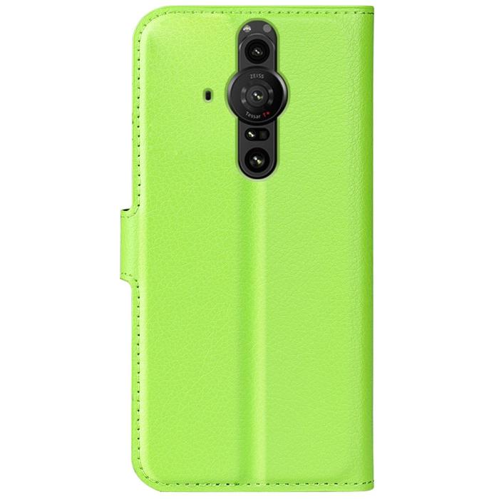 Bild 3,  Sony Xperia Pro-I Fodral Litchi Textur Grön - Teknikhallen.se