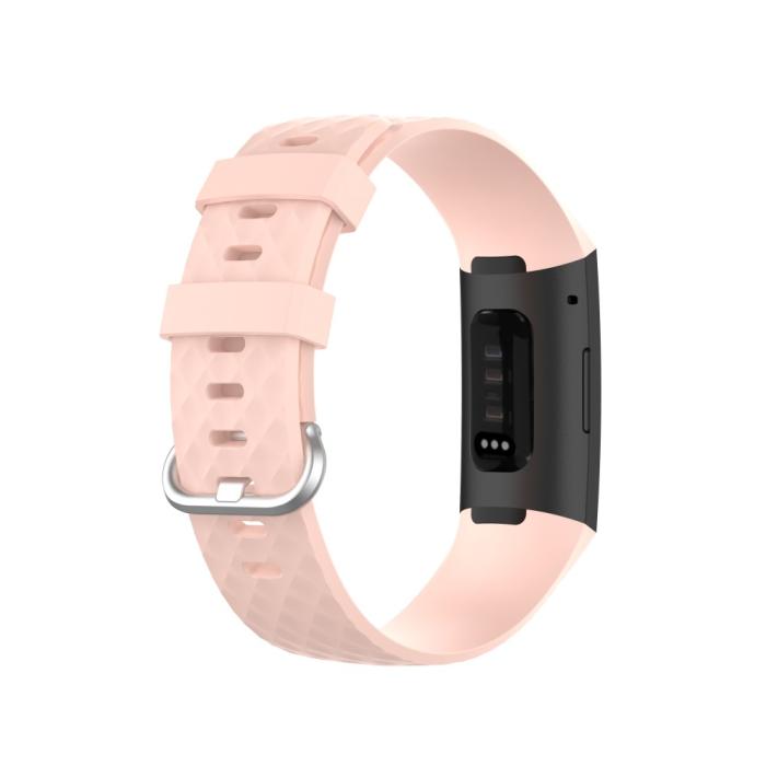 Bild 3,  Armband Fitbit Charge 3 / 4 Ljus Rosa - Teknikhallen.se