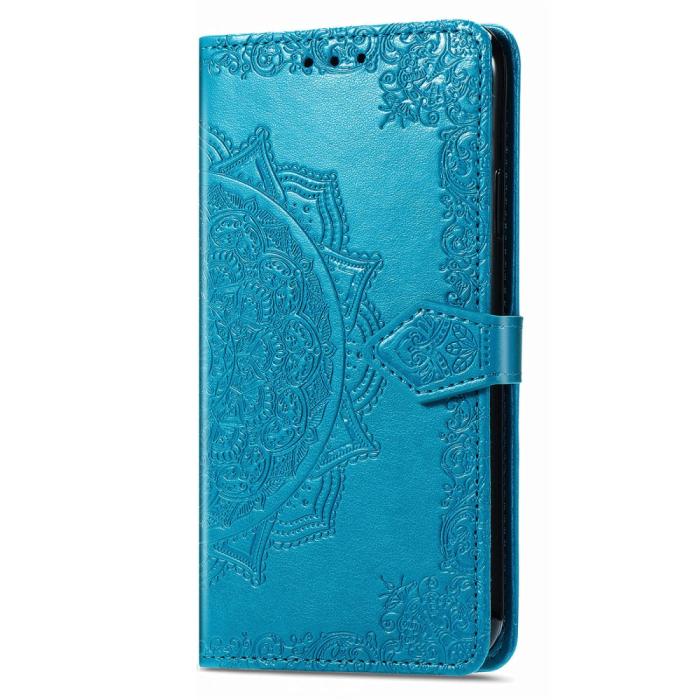 Bild 5,  Samsung Galaxy S23 Fodral Mandala Läder Blå - Teknikhallen.se