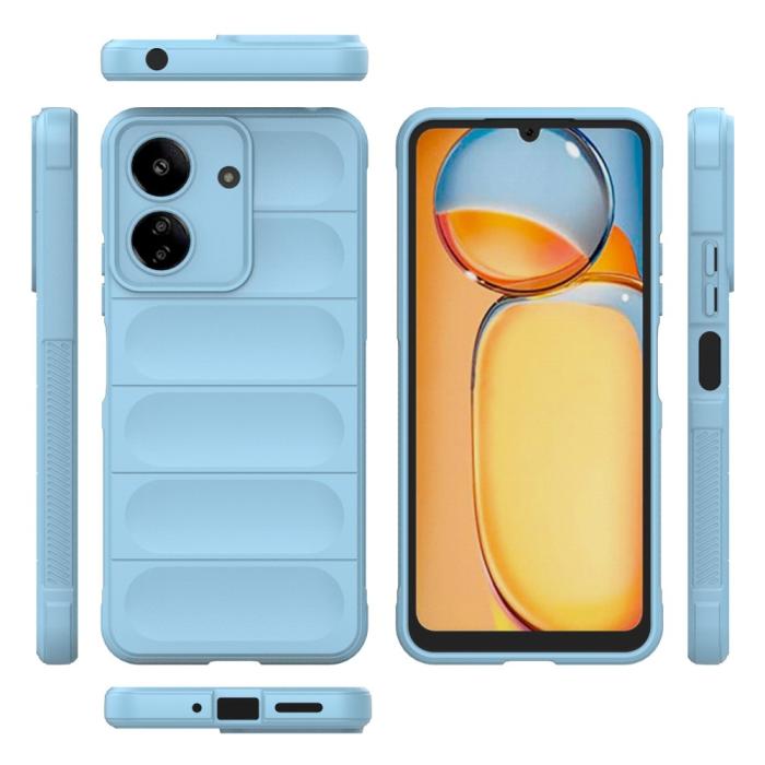 Bild 6,  Xiaomi Redmi 13C 4G Skal Magic Shield Ljus Blå - Teknikhallen.se