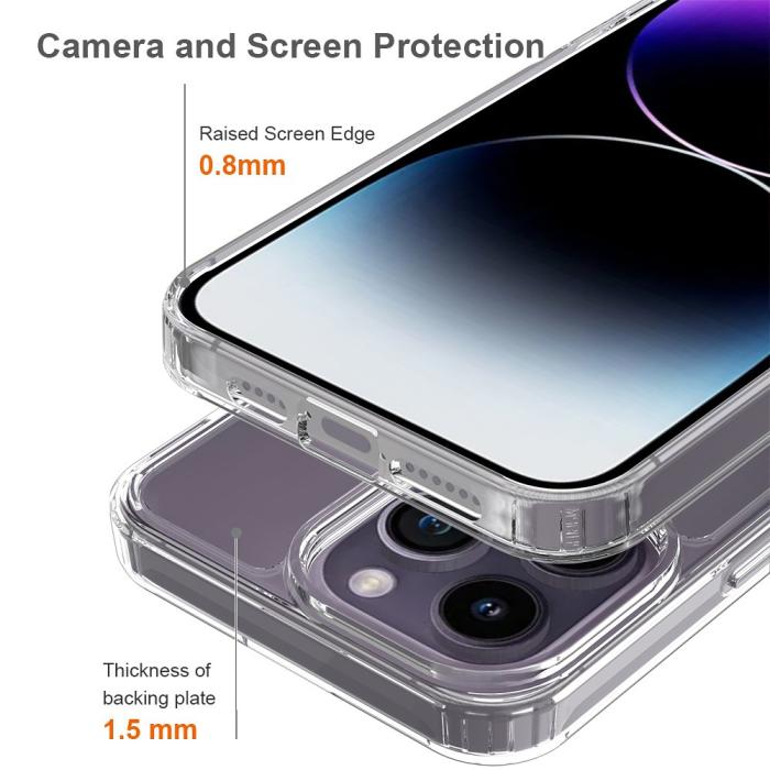 Bild 4,  iPhone 16 Pro Max Skal Akryl/TPU Transparent - Teknikhallen.se