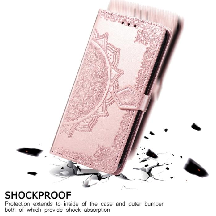 Bild 6,  Samsung Galaxy S21 FE Fodral Mandala Flower Roséguld - Teknikhallen.se