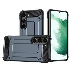  Samsung Galaxy S23 Skal Shockproof Armor Hybrid M&ouml;rk Bl&aring; - Teknikhallen.se