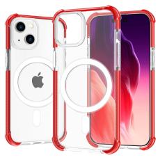  iPhone 15 Plus Skal MagSafe Shockproof Hybrid R&ouml;d - Teknikhallen.se
