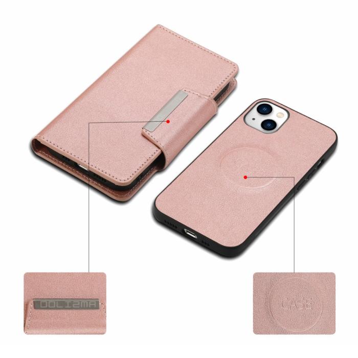 Bild 3,  iPhone 15 Plus 2in1 Magnet Fodral Roséguld - Teknikhallen.se