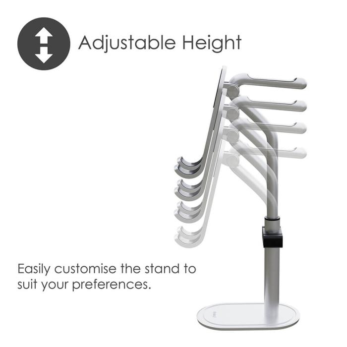 Bild 4, DESIRE2 DESIRE2 Headrest Pro Stand For headphone and phone silver - Teknikhallen.se
