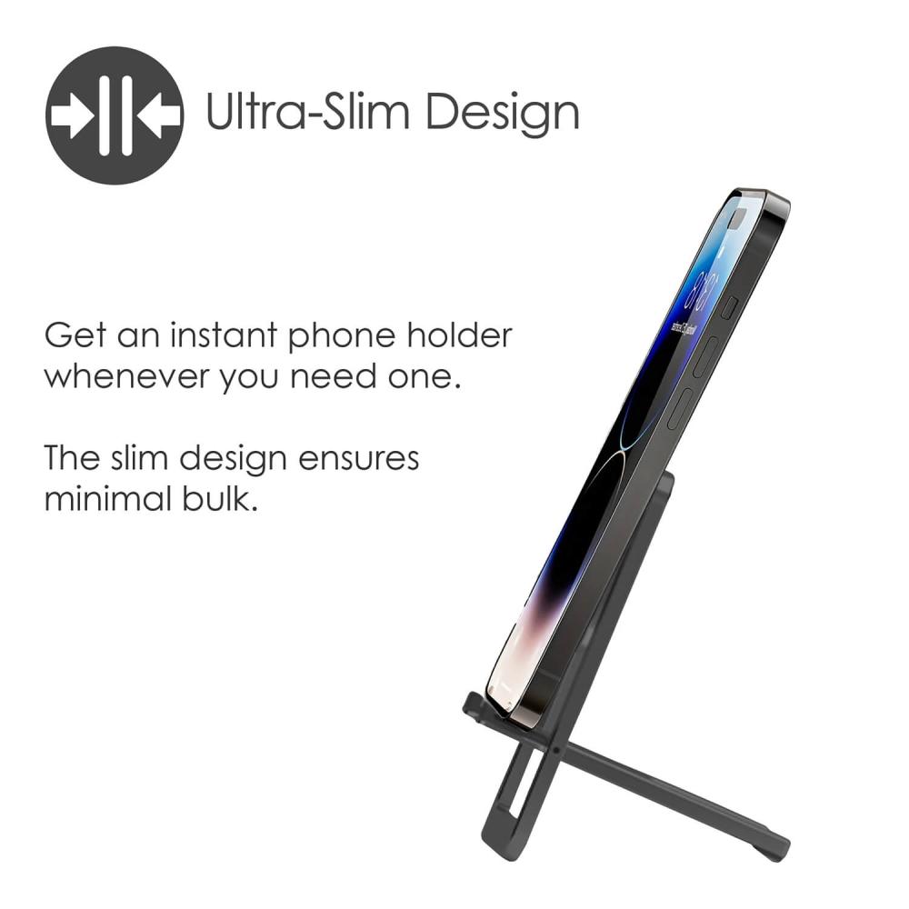 DESIRE2 DESIRE2 Ultrasmal Telefonhållare Aluminium Mörkgrå - Teknikhallen.se