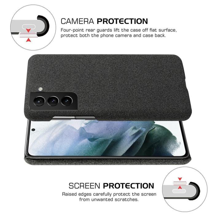 Bild 3, KSQ KSQ Samsung Galaxy S22 Plus Skal Tygbelagt Svart - Teknikhallen.se