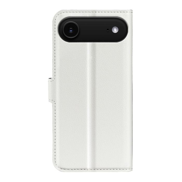 Bild 3,  iPhone Air Fodral Litchi Läder Vit - Teknikhallen.se