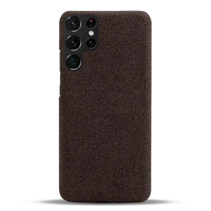 Bild 3, KSQ KSQ Samsung Galaxy S23 Ultra Skal Tygbelagt Brun - Teknikhallen.se