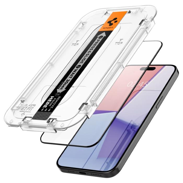 Bild 3, Spigen Spigen iPhone 15 Pro 2-PACK GLAS.tR FC 