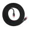 BASEUS Baseus Cafule 2m 60W PD QC USB-C - USB-C Nylon Kabel - Svart/Röd - Teknikhallen.se