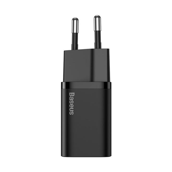 Bild 2, BASEUS Baseus Super Si 20W PD USB-C Snabbladdare - Svart - Teknikhallen.se
