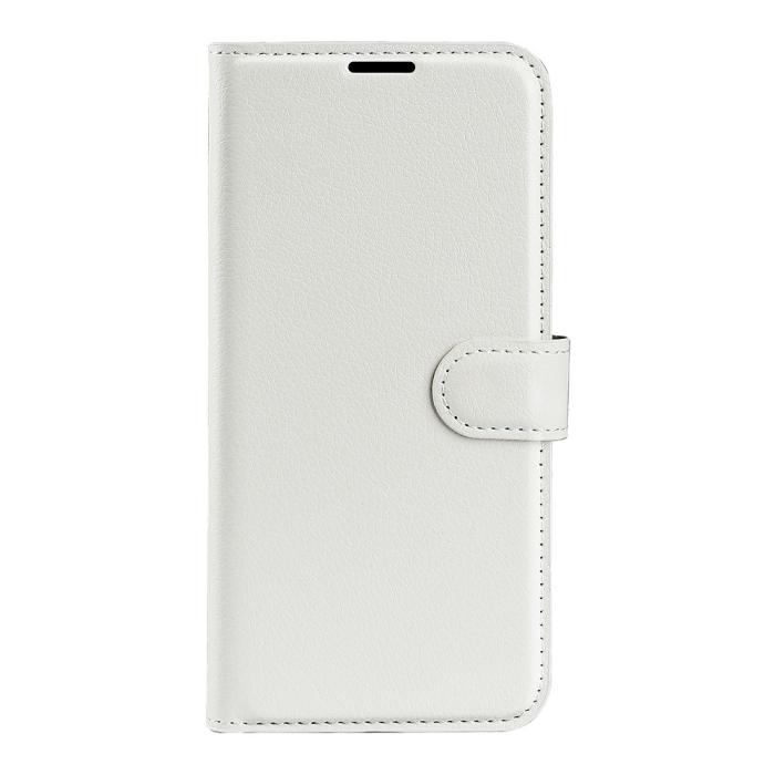Bild 2,  Samsung Galaxy A03 Fodral Litchi Läder Vit - Teknikhallen.se