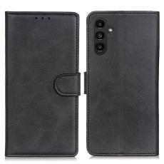  Samsung Galaxy A14 4G/5G Fodral Solid L&auml;der Svart - Teknikhallen.se