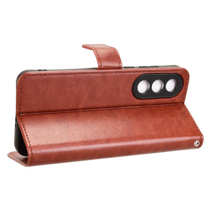 Bild 6,  OnePlus Nord 5 5G Fodral Crazy Horse Läder Brun - Teknikhallen.se