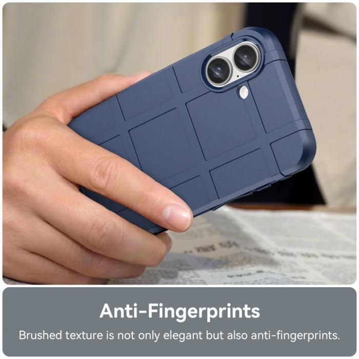 Bild 6,  iPhone 16 Plus Skal Robust Blå - Teknikhallen.se