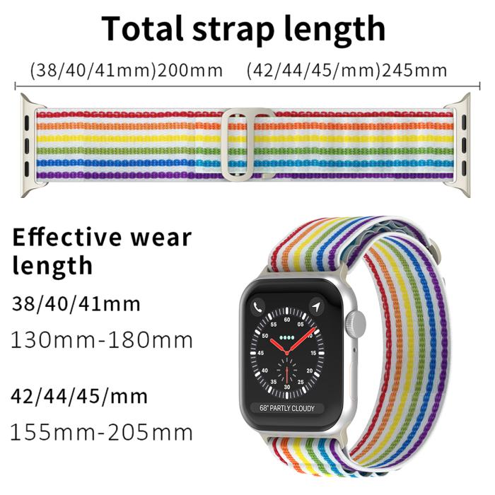 Bild 4, ColorPop Apple Watch 42/44/45/46/49 mm Armband Alpine Pro Loop - Teknikhallen.se