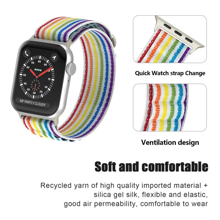 Bild 5, ColorPop Apple Watch 42/44/45/46/49 mm Armband Alpine Pro Loop - Teknikhallen.se