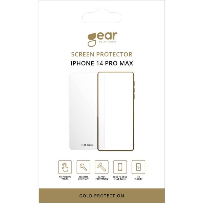 Bild 2, Gear GEAR iPhone 14 Pro Max Skärmskydd 2.5D Heltäckande Härdat Glas - Teknikhallen.se