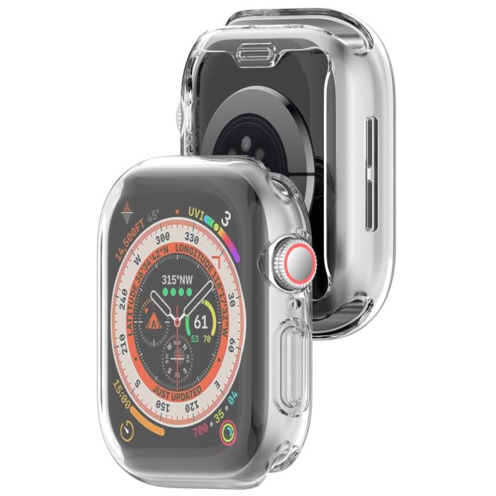 Bild 6,  Apple Watch 10 46 mm Skal Heltäckande TPU Transparent - Teknikhallen.se