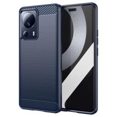  Xiaomi 13 Lite 5G Skal Borstad St&aring;l Textur Bl&aring; - Teknikhallen.se