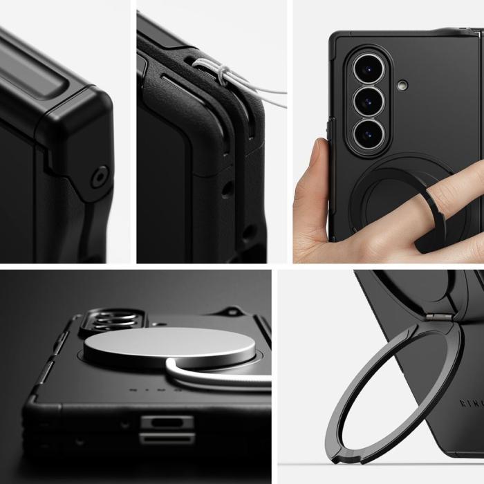 Bild 5, Ringke Ringke Samsung Galaxy Z Fold 7 Skal MagSafe Alles Svart - Teknikhallen.se