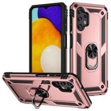  Samsung Galaxy A13 4G Skal Shockproof Ring Armor Ros&eacute;guld - Teknikhallen.se