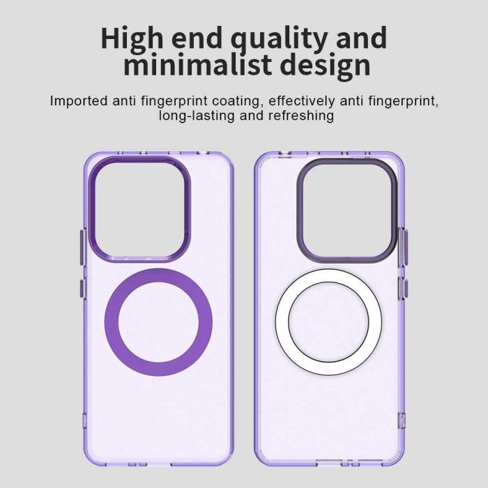 Bild 6,  Xiaomi Redmi Note 14 5G Skal MagSafe Matt Hybrid Lila - Teknikhallen.se