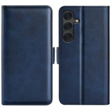  Samsung Galaxy S25 Plus Fodral L&auml;der Bl&aring; - Teknikhallen.se