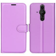  Sony Xperia Pro-I Fodral Litchi Textur Lila - Teknikhallen.se
