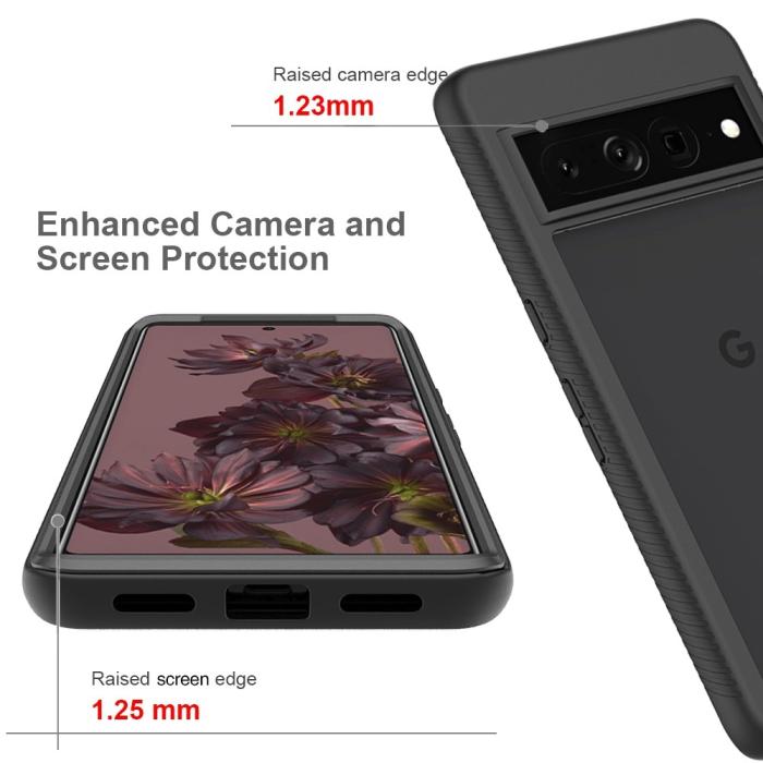 Bild 4,  Google Pixel 7 Pro Skal 360 Shockproof Hybrid Svart - Teknikhallen.se